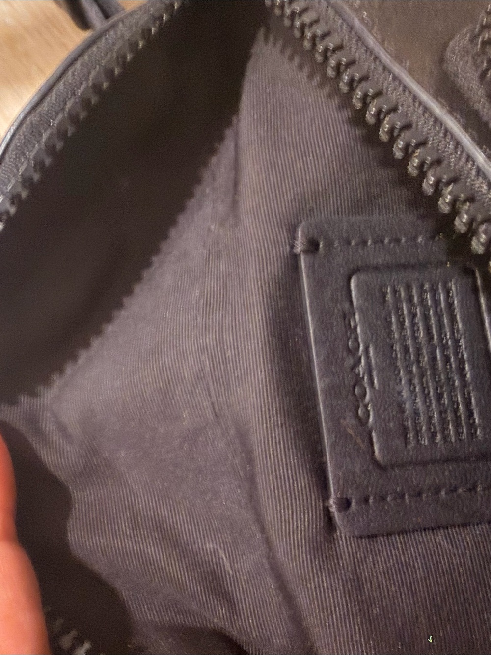 Black Leather Crossbody Belt Bag - Picture 3 of 3